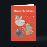 Frohe Weihnachten Sloth<br><div class="desc">Niedlicher Weihnachtsgebirge</div>