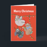Frohe Weihnachten Sloth<br><div class="desc">Niedlicher Weihnachtsgebirge</div>