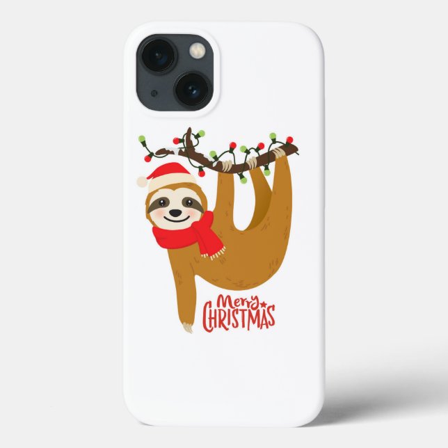 Frohe Weihnachten Sloth | Urlaub Case-Mate iPhone Hülle (Rückseite)