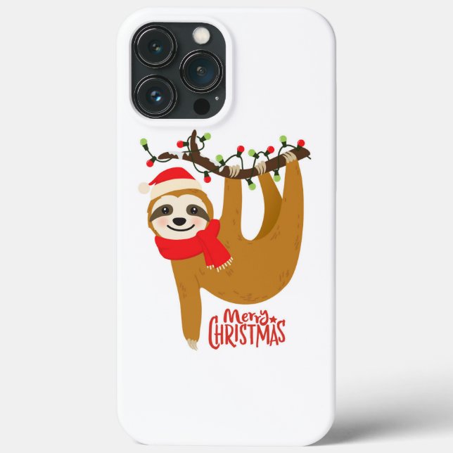 Frohe Weihnachten Sloth | Urlaub Case-Mate iPhone Hülle (Rückseite)