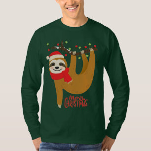 Frohe Weihnachten Sloth   Urlaub T-Shirt