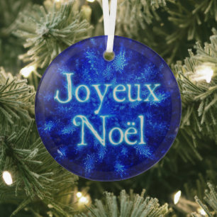Frohe Weihnachten - Snowburst Ornament Aus Glas