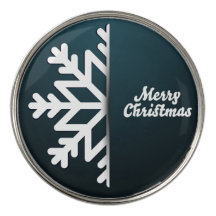 Frohe Weihnachten Snowflake Blue