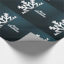 Frohe Weihnachten Snowflake Blue