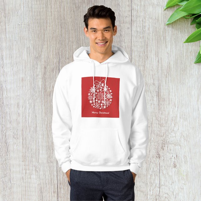 Frohe Weihnachten Snowflake Mens Hoodie (Von Creator hochgeladen)