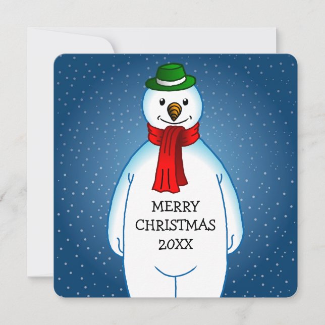 Frohe Weihnachten Snowman (Vorderseite)
