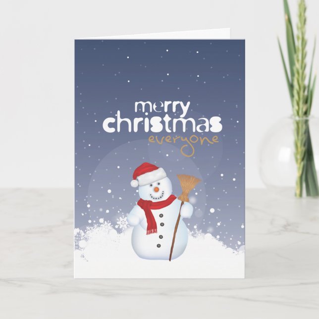Frohe Weihnachten Snowman (Vorderseite)