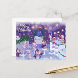 Frohe Weihnachten Snowman Cafe