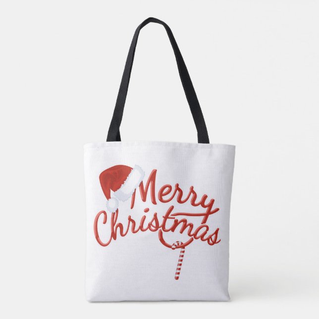 Frohe Weihnachten Snowman Tasche (Rückseite)