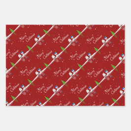 Frohe Weihnachten Snowman und Weihnachten Geschenkpapier Set