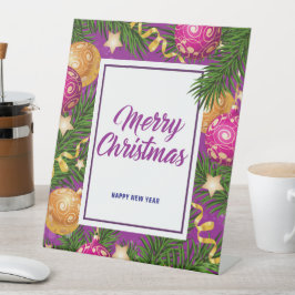 Frohe Weihnachten Sockelschild