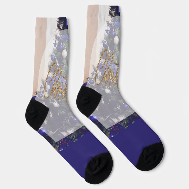 Frohe Weihnachten Socken (Rechts)