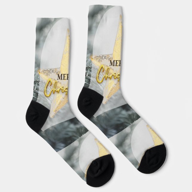 Frohe Weihnachten Socken (Rechts)