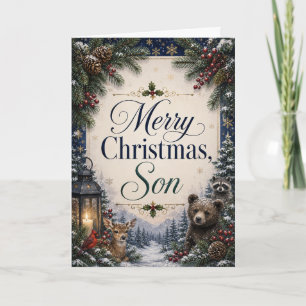 Frohe Weihnachten Sohn Karte