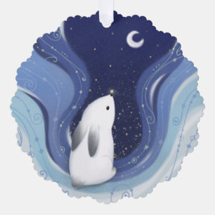 Frohe Weihnachten: Sonne, Mond und Sterne Ornament Karte