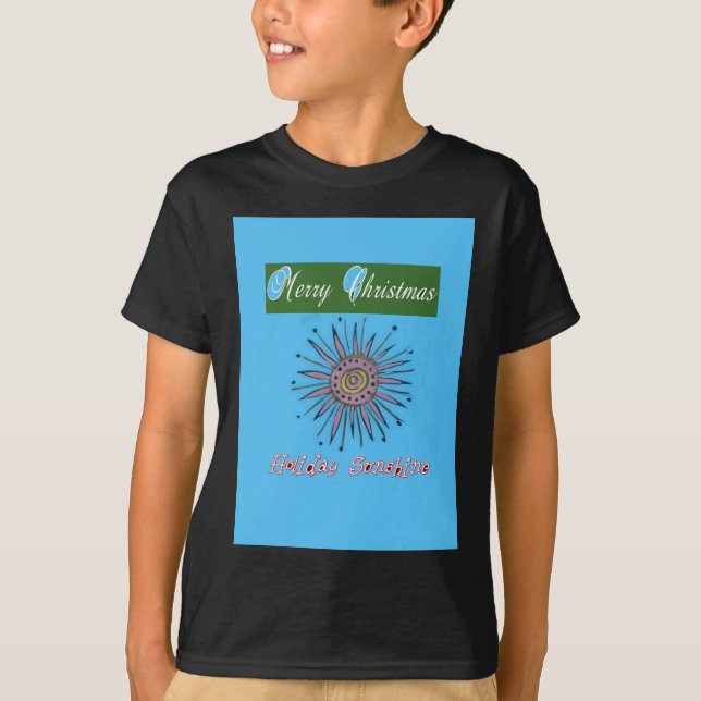Frohe Weihnachten Sonnenschein Urlaub T-Shirt (Vorderseite)