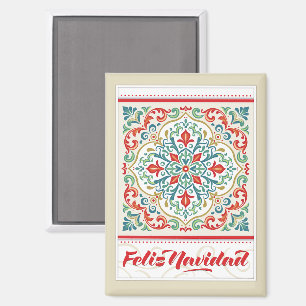 Frohe Weihnachten Spanische Weihnachtsdekorationen Magnet