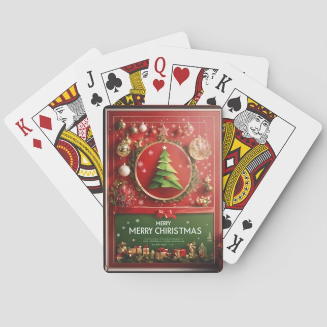 frohe Weihnachten Spielkarten (Rückseite)