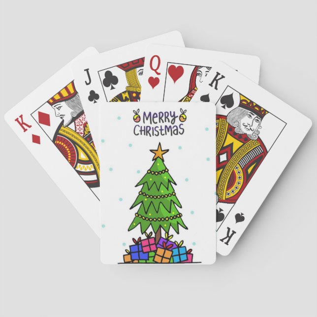 Frohe Weihnachten Spielkarten (Rückseite)