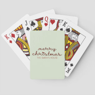 Frohe Weihnachten Spielkarten