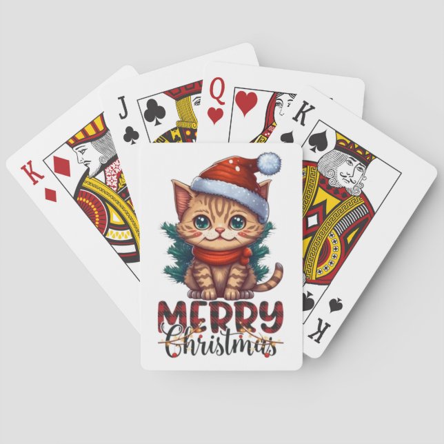 Frohe Weihnachten Spielkarten (Rückseite)