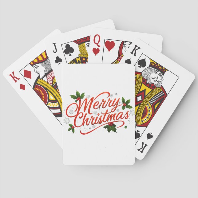 Frohe Weihnachten Spielkarten (Rückseite)