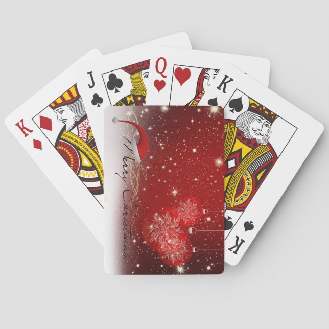 Frohe Weihnachten Spielkarten (Rückseite)