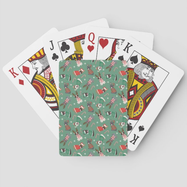 Frohe Weihnachten Spielkarten (Rückseite)