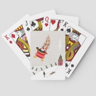 Frohe Weihnachten Spielkarten-Deck Weihnachtsmann Spielkarten
