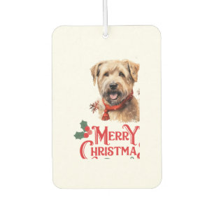 Frohe Weihnachten Staffordshire Bull Terrier Autolufterfrischer