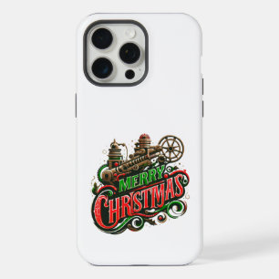 Frohe Weihnachten Steampunk iPhone 15 Pro Max Hülle