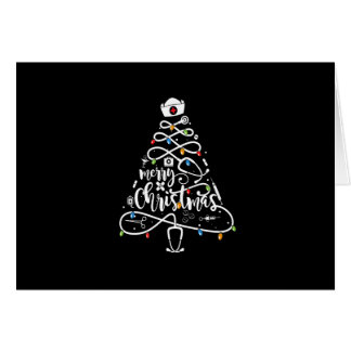 Frohe Weihnachten Stethoscope Nurse Weihnachtsbaum