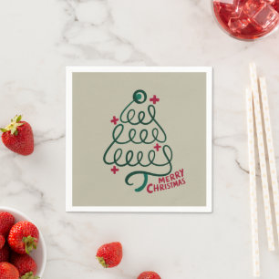 Frohe Weihnachten Stethoskop CNA Medizinischer Arb Serviette