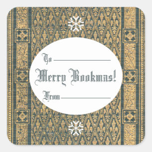 Frohe Weihnachten! Sticker für Weihnachtsbücher
