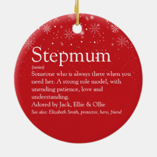 Frohe Weihnachten Stiefmutter Definition Keramik Ornament