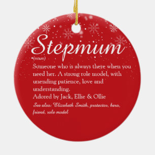 Frohe Weihnachten Stiefmutter Stiefmutter Definiti Keramik Ornament