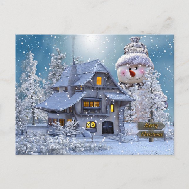 Frohe Weihnachten Stille Winternacht (Vorderseite)