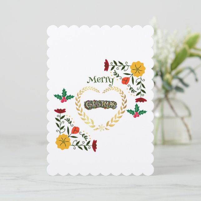Frohe Weihnachten Stilvolle Ferien Trendy (Stehend Vorderseite)
