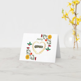 Frohe Weihnachten Stilvolle Ferien Trendy Karte