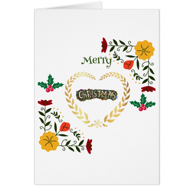 Frohe Weihnachten Stilvolle Weihnachtskarten (Vorne)