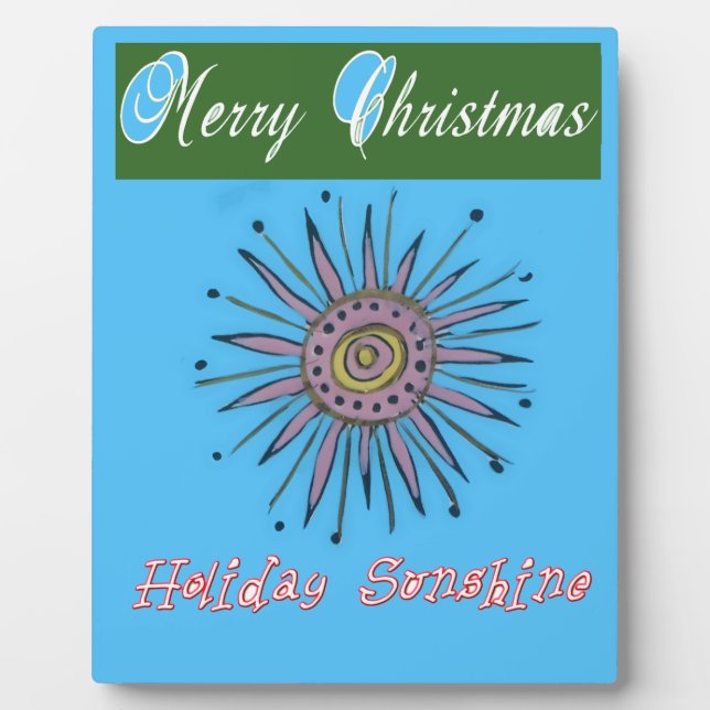 Frohe Weihnachten Sunshine Holiday.png Fotoplatte (Vorderseite)