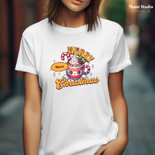 Frohe Weihnachten Süße Heiße Schokolade Tasse Fami T-Shirt