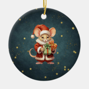 Frohe Weihnachten Süße Maus Keramik Ornament