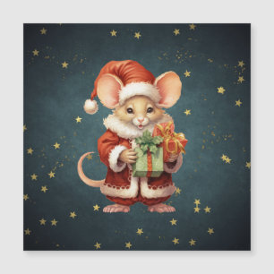Frohe Weihnachten Süße Maus Magnetkarte