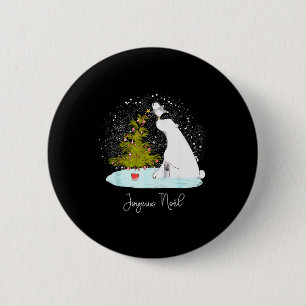 Frohe Weihnachten - Süßer Lar Bär Pinguin Weihnach Button