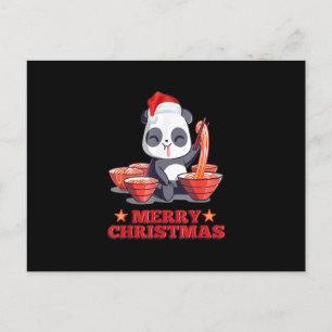 Frohe Weihnachten Süßer Ramen-Panda Japanische Nud