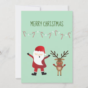 Frohe Weihnachten Süßer Weihnachtsmann Rentier