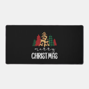Frohe Weihnachten Svg Leopard Tree Schreibtischunterlage