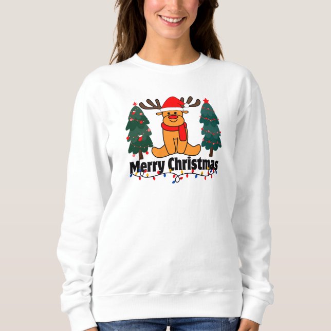 Frohe Weihnachten Sweatshirt (Vorderseite)