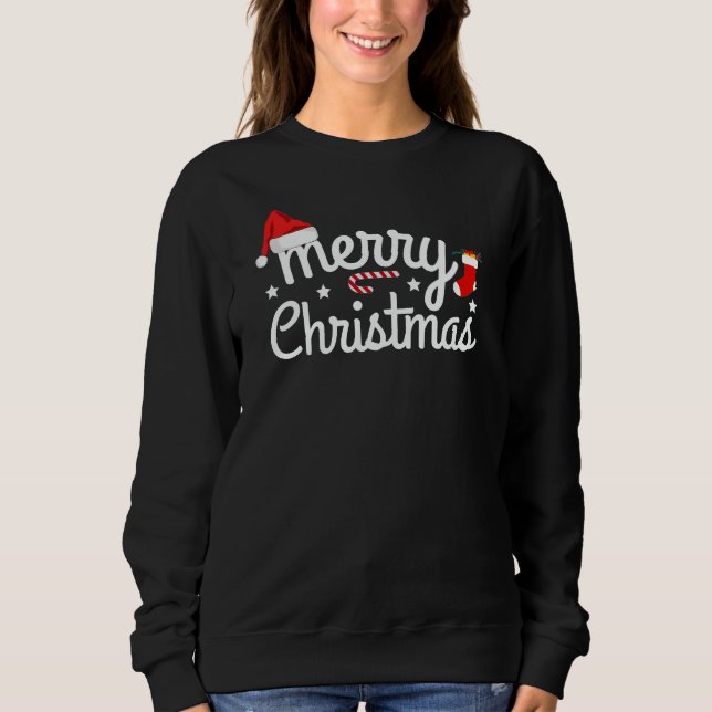 Frohe Weihnachten Sweatshirt (Vorderseite)